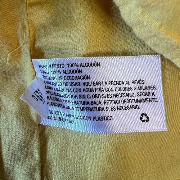 Genuine Kids From OshKosh Yellow Aloha Button-Front Cotton Skirt 3T - Picture 6 of 11